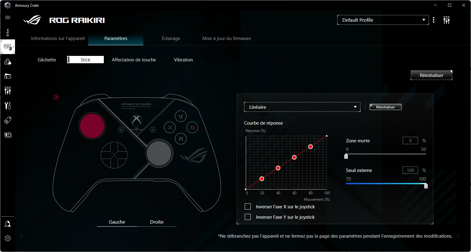 Asus Rog Raikiri Armoury Crate Stick